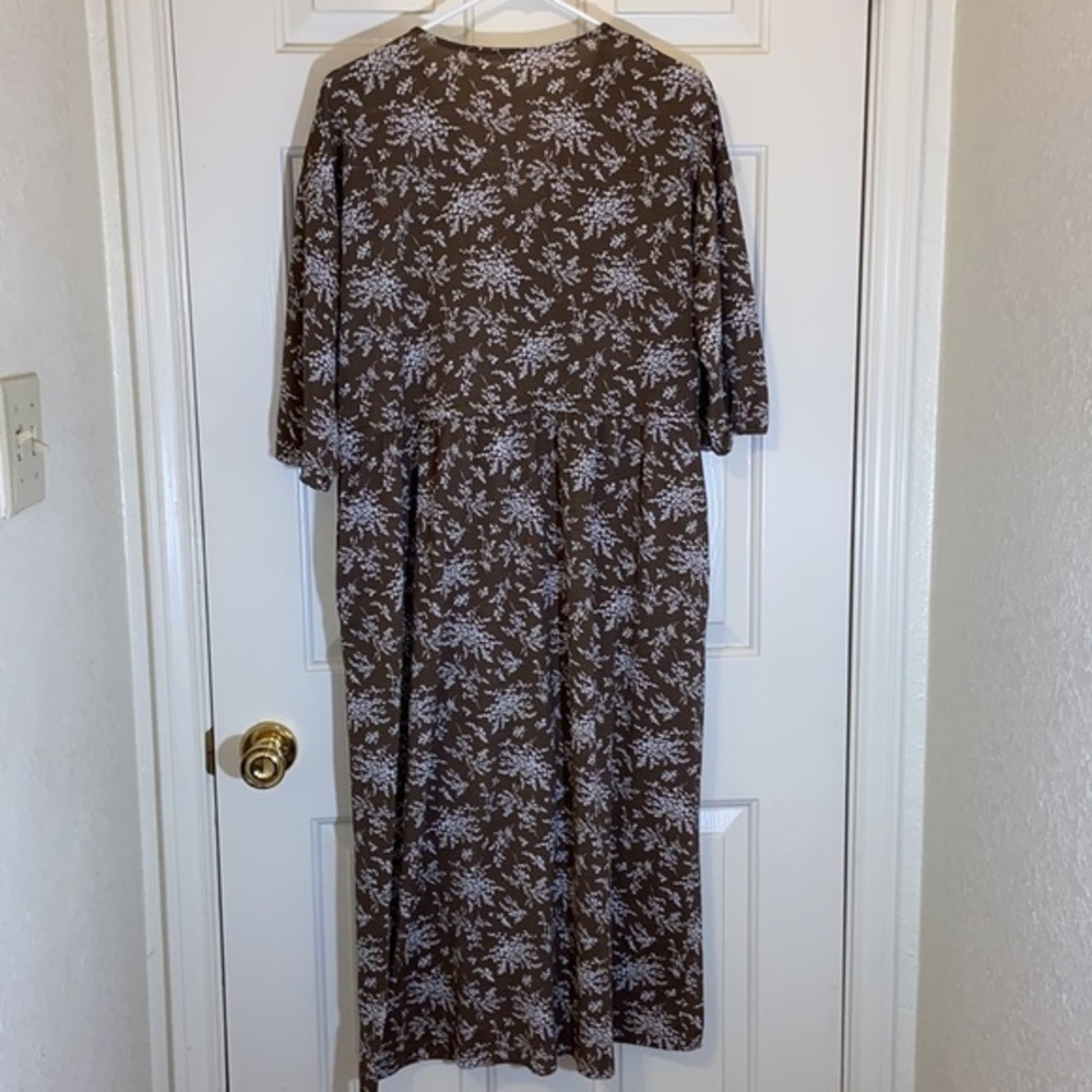 Chocol Raffin • Women’s 3/4 sleeve floral Robe • OSFM - Picture 10 of 11
